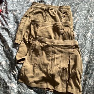 Set of 3 lands end uniform skirt size 12 girls.